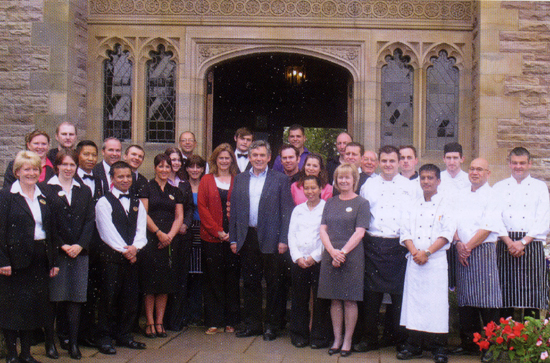 Gordon Brown at Armathwaite Hall 2009