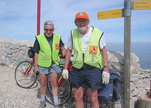 A recent ascent by bicycle of Mont Ventoux